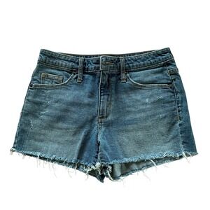 Universal Thread Womens High Rise Shortie Denim Jean Shorts Medium Wash 2/26R